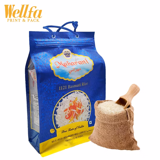 Heat Seal Square Bottom Plastic Biodegradable Zipper Bag with Food Packaging