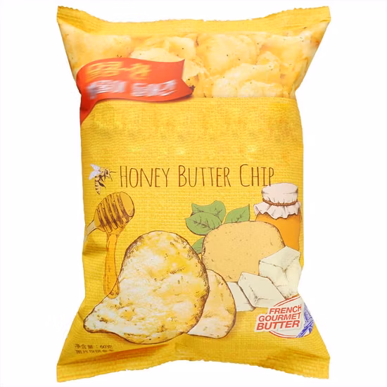 Factory Price Custom Logo Laminated LDPE 75g Back Seal Puffs Food Popcorn Potato Chips Plastic Packaging Bags
