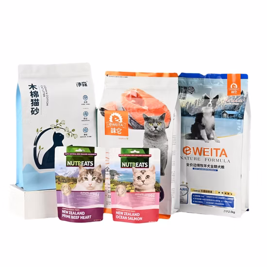 Stand up Zipper Pouch Custom Design Flat Bottom Gusset Side Al Film Matt Printings Vent Valve Coffee Food Package.